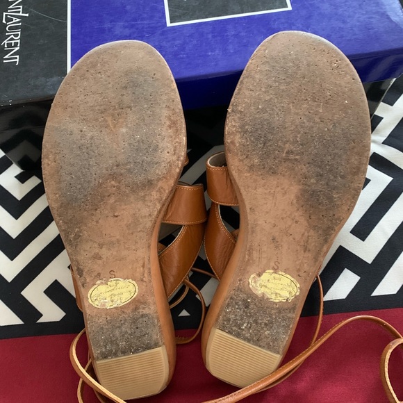 Authentic YSL leather sandals size 5 - Picture 4 of 6